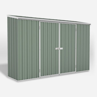 Absco Absco 9' 10" x 4' 11" Pent Shed Steel Pale Eucalyptus - Classic