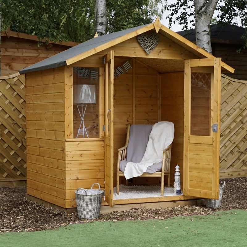 Mercia Mercia Bournemouth 7' 4" x 5' 8" Apex Summerhouse - Premium Dip Treated Shiplap