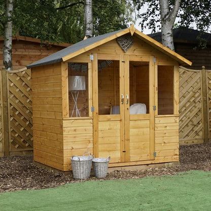 Mercia Mercia Bournemouth 7' 4" x 5' 8" Apex Summerhouse - Premium Dip Treated Shiplap