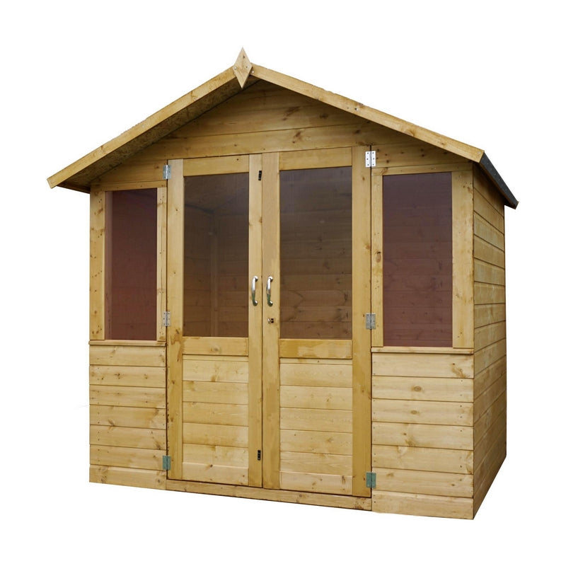 Mercia Mercia Bournemouth 7' 4" x 5' 8" Apex Summerhouse - Premium Dip Treated Shiplap