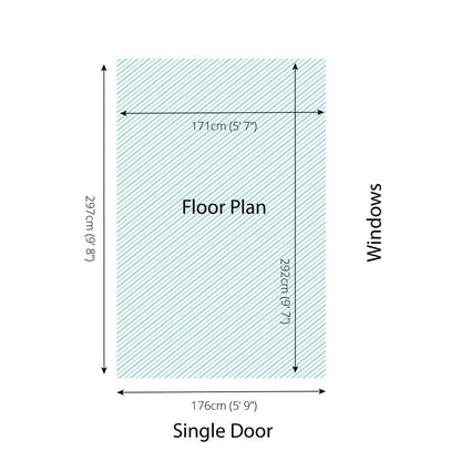 Mercia Mercia 6' 3" x 9' 10" Apex Shed - Budget Dip Treated Overlap