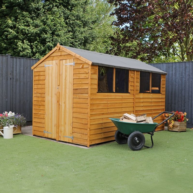 Mercia Mercia 6' 3" x 9' 10" Apex Shed - Budget Dip Treated Overlap