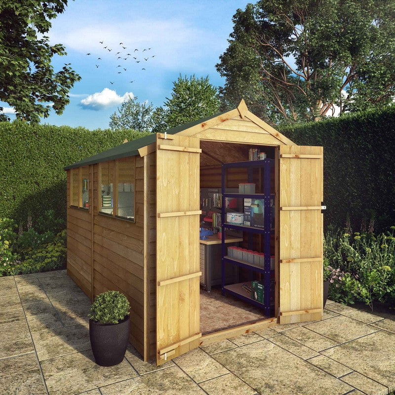 Mercia Mercia 6' 3" x 9' 10" Apex Shed - Budget Dip Treated Overlap