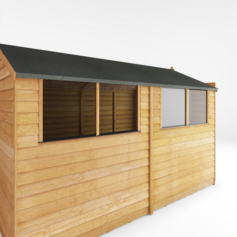 Mercia Mercia 6' 3" x 9' 10" Apex Shed - Budget Dip Treated Overlap