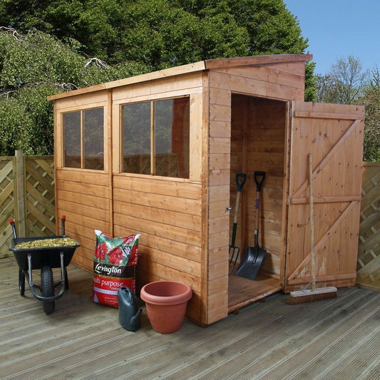 Mercia Mercia Premier 4' 3" x 8' 5" Pent Shed - Premium Dip Treated Shiplap