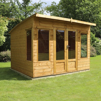 Mercia Mercia Helios 9' 11" x 9' 7" Curved Summerhouse - Premium Dip Treated Shiplap