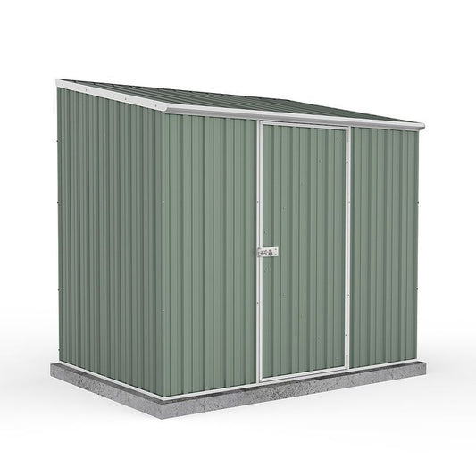 Absco Absco 7' 4" x 4' 11" Pent Shed Steel Pale Eucalyptus - Classic Coated