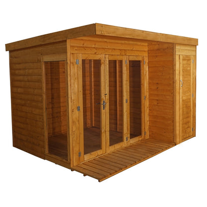 Mercia Mercia Pent 10' 2" x 8' 2" Pent Summerhouse - Premium Dip Treated Shiplap