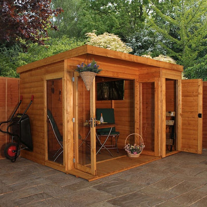 Mercia Mercia Pent 10' 2" x 8' 2" Pent Summerhouse - Premium Dip Treated Shiplap