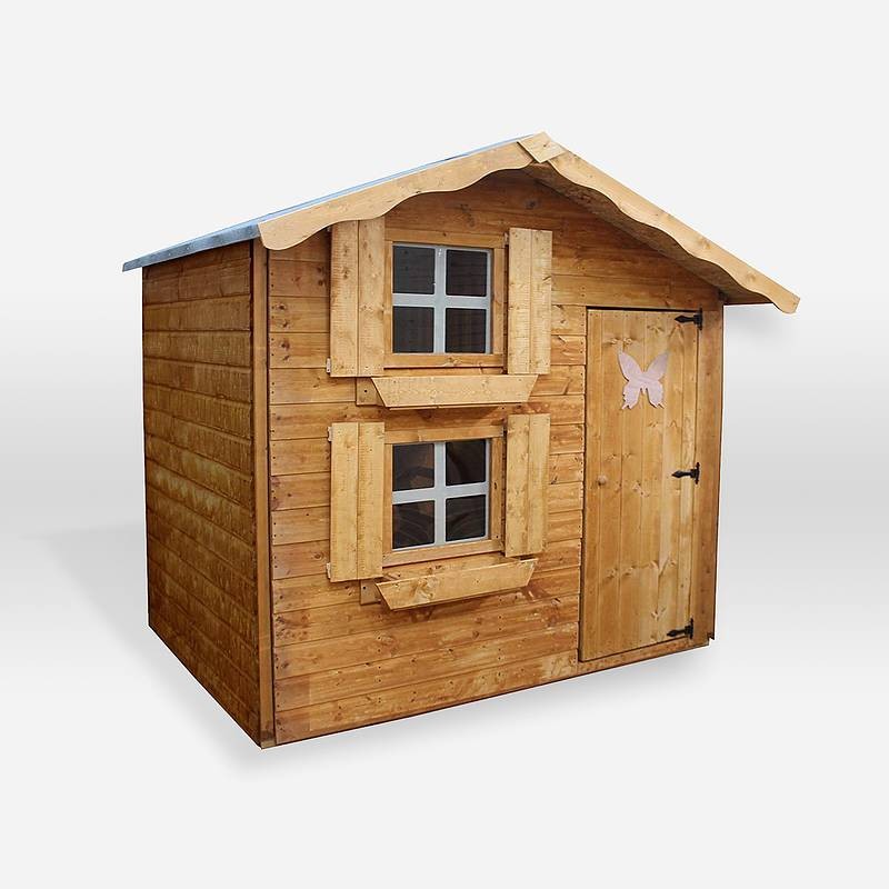 Mercia Mercia Snowdrop 7' 6" x 5' 11" Apex Children's Playhouse - Premium Dip Treated Shiplap