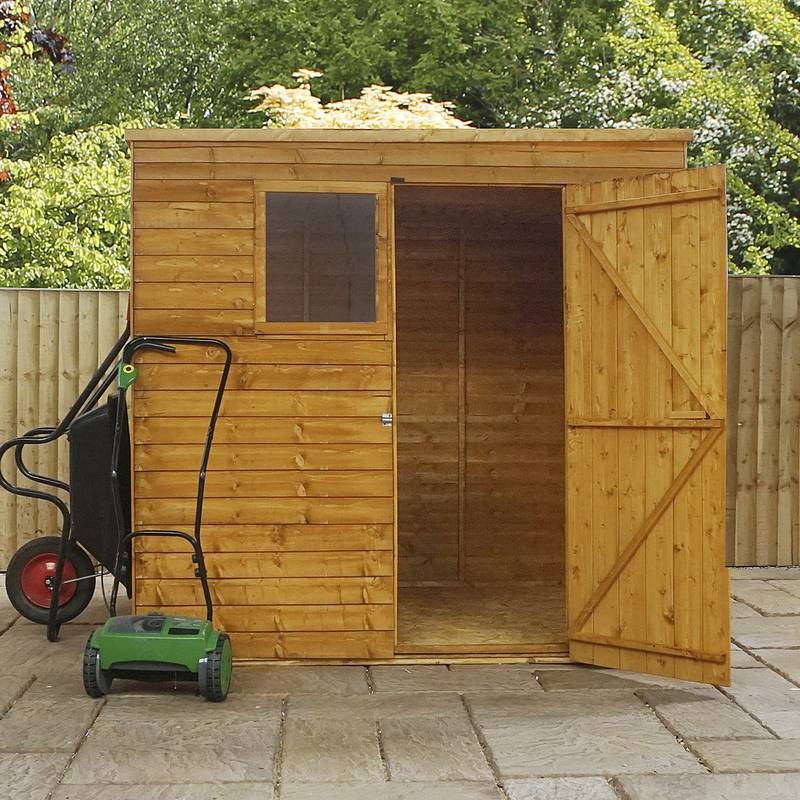 Mercia Mercia 6' 11" x 5' 1" Pent Shed - Budget Dip Treated Overlap