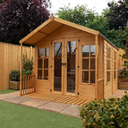 Mercia Mercia Wessex 8' 2" x 10' Apex Summerhouse - Premium Dip Treated Shiplap