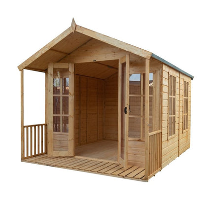 Mercia Mercia Wessex 8' 2" x 10' Apex Summerhouse - Premium Dip Treated Shiplap