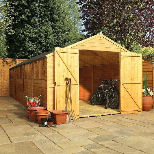 Mercia Mercia 10' 2" x 19' 9" Apex Shed - Budget Dip Treated Overlap