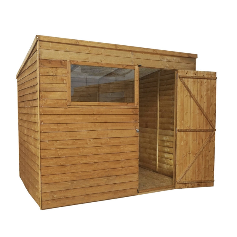 Mercia Mercia Pent 7' 10" x 5' 10" Pent Shed - Budget Dip Treated Overlap