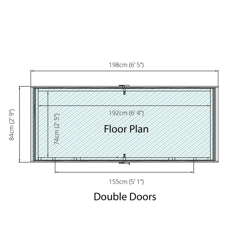 Mercia Mercia Garden Storage 2' 9" x 6' 10" Apex Bike Store - Budget Dip Treated Overlap