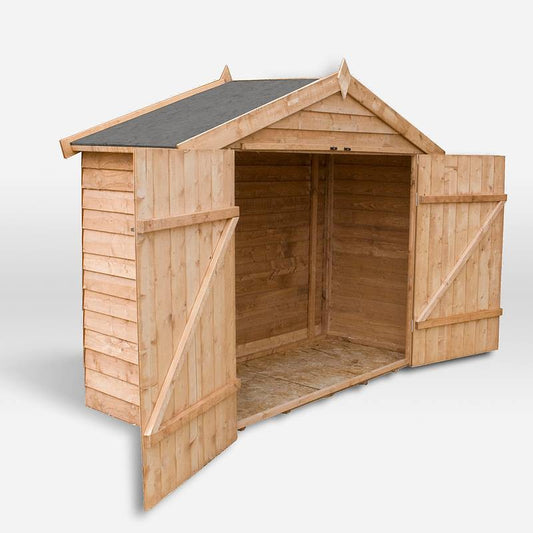 Mercia Mercia Garden Storage 2' 9" x 6' 10" Apex Bike Store - Budget Dip Treated Overlap