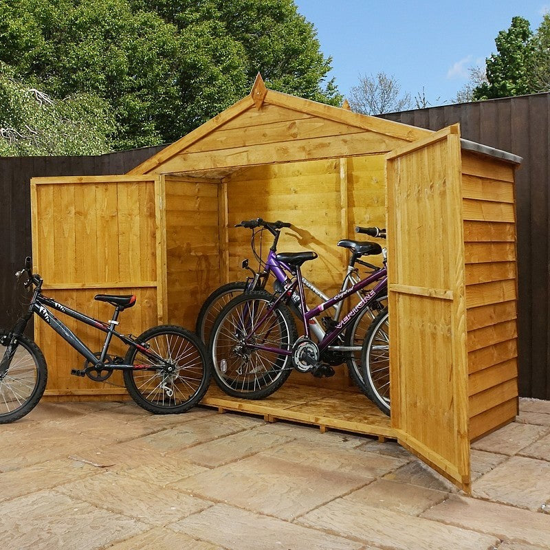 Mercia Mercia Garden Storage 2' 9" x 6' 10" Apex Bike Store - Budget Dip Treated Overlap