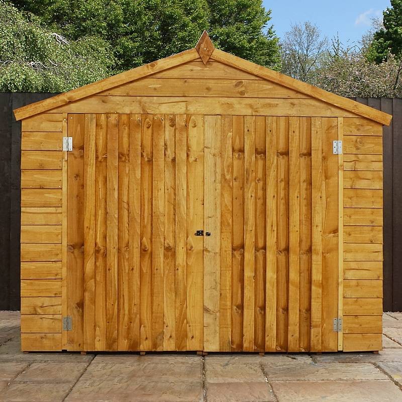 Mercia Mercia Garden Storage 2' 9" x 6' 10" Apex Bike Store - Budget Dip Treated Overlap