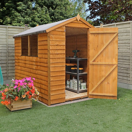 Mercia Mercia 6' 3" x 7' 10" Apex Shed - Budget Dip Treated Overlap