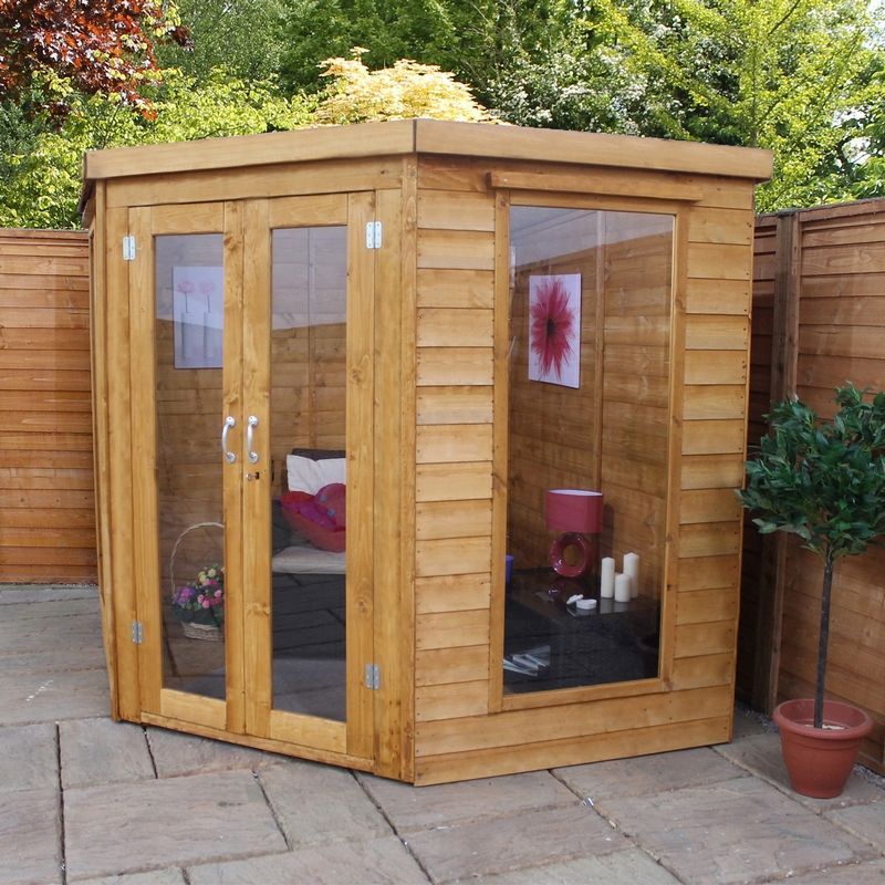 Mercia Mercia Premier 6' 9" x 6' 9" Pent Summerhouse - Premium Dip Treated Shiplap