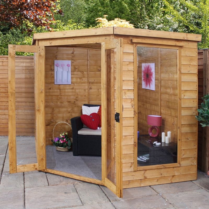 Mercia Mercia Premier 6' 9" x 6' 9" Pent Summerhouse - Premium Dip Treated Shiplap