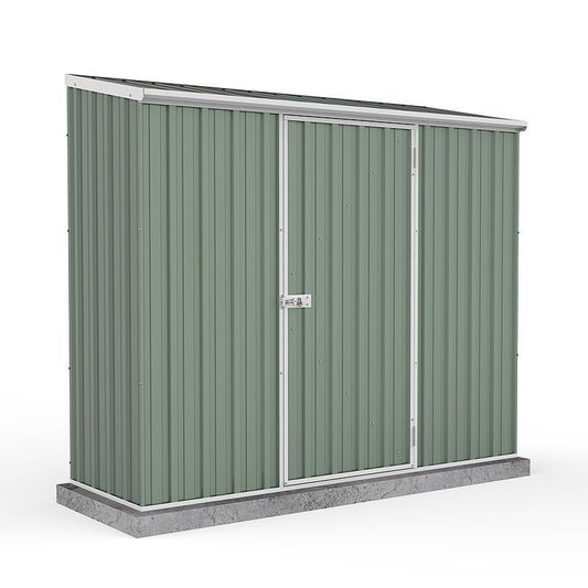 Absco Absco 7' 4" x 2' 7" Pent Shed Steel Pale Eucalyptus - Classic Coated