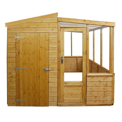 Mercia Mercia Combi 8' 2" x 8' 2" Pent Potting Shed - Premium Dip Treated Shiplap