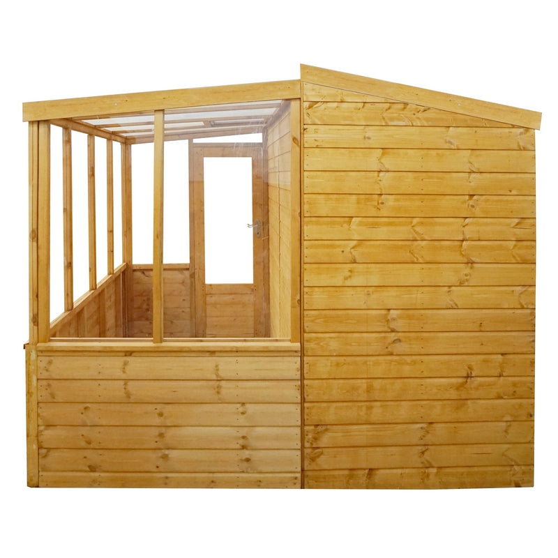 Mercia Mercia Combi 8' 2" x 8' 2" Pent Potting Shed - Premium Dip Treated Shiplap