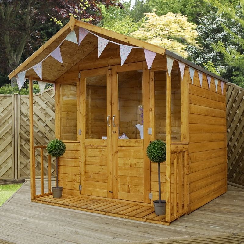 Mercia Mercia Bournemouth 7' 3" x 7' 3" Apex Summerhouse - Premium Dip Treated Shiplap