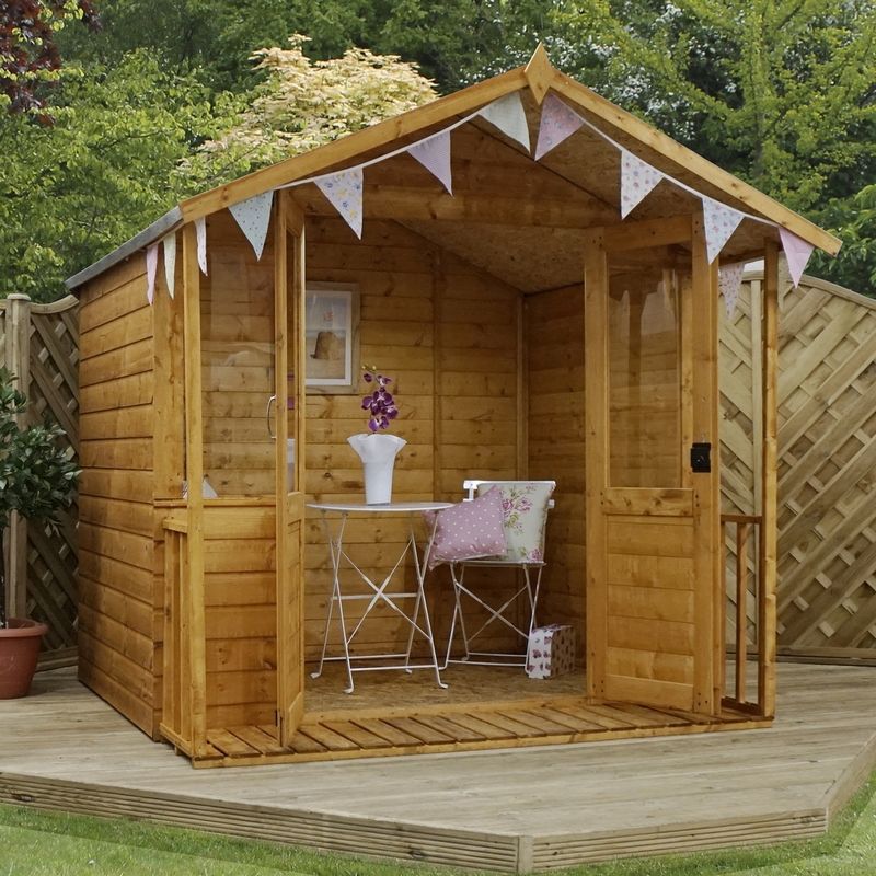 Mercia Mercia Bournemouth 7' 3" x 7' 3" Apex Summerhouse - Premium Dip Treated Shiplap