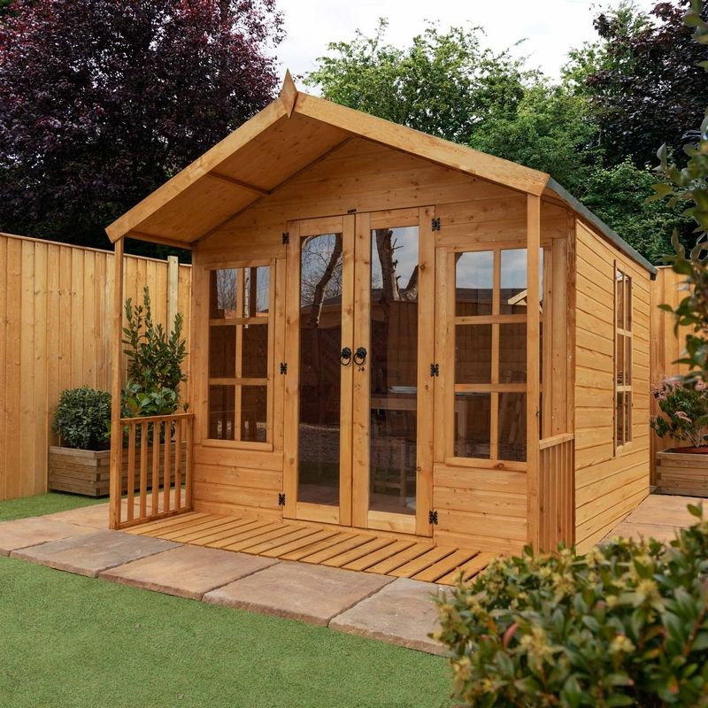 Mercia Mercia Wessex 8' 2" x 8' Apex Summerhouse - Premium Dip Treated Shiplap