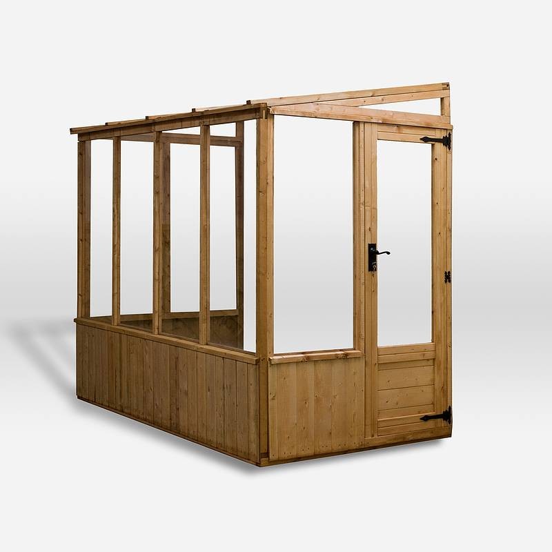 Mercia Mercia Evesham 4' 3" x 8' 2" Pent Greenhouse - Premium Dip Treated Shiplap