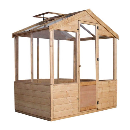 Mercia Mercia Evesham 6' 2" x 3' 11" Apex Greenhouse - Premium Dip Treated Shiplap