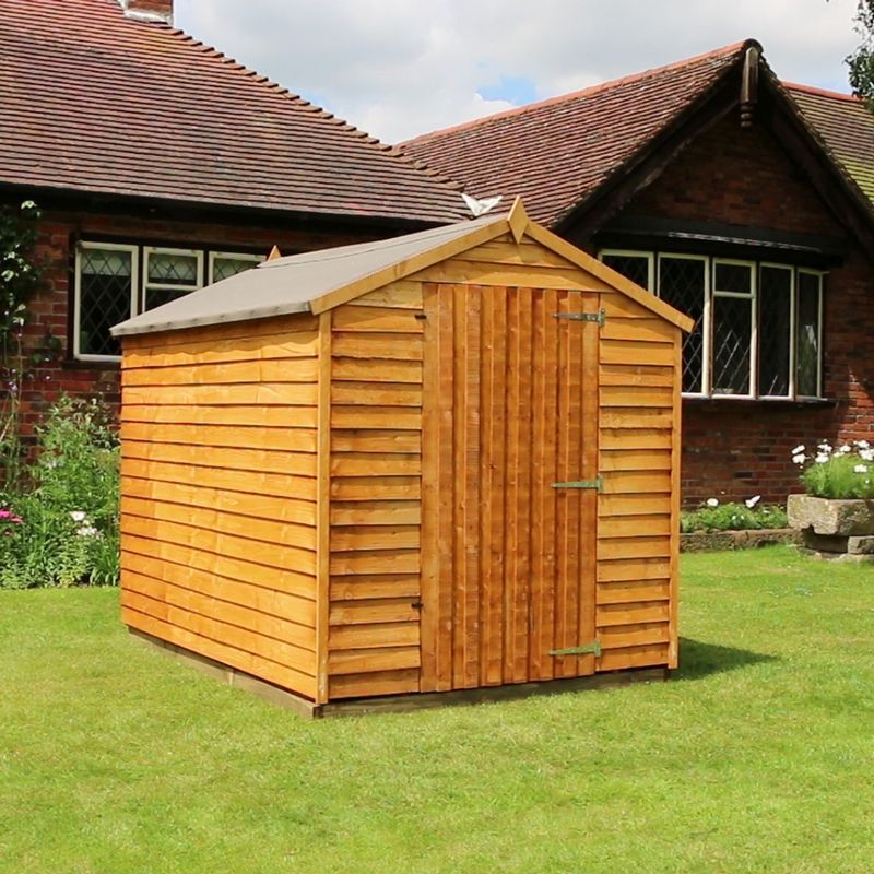 Mercia Mercia 6' 3" x 7' 10" Apex Shed - Budget Dip Treated Overlap