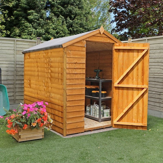 Mercia Mercia 6' 3" x 7' 10" Apex Shed - Budget Dip Treated Overlap