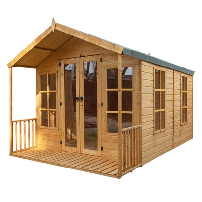 Mercia Mercia Wessex 8' 2" x 12' Apex Summerhouse - Premium Dip Treated Shiplap