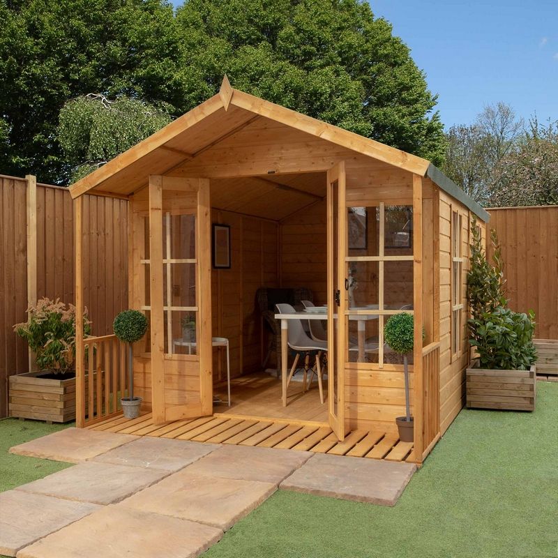 Mercia Mercia Wessex 8' 2" x 12' Apex Summerhouse - Premium Dip Treated Shiplap