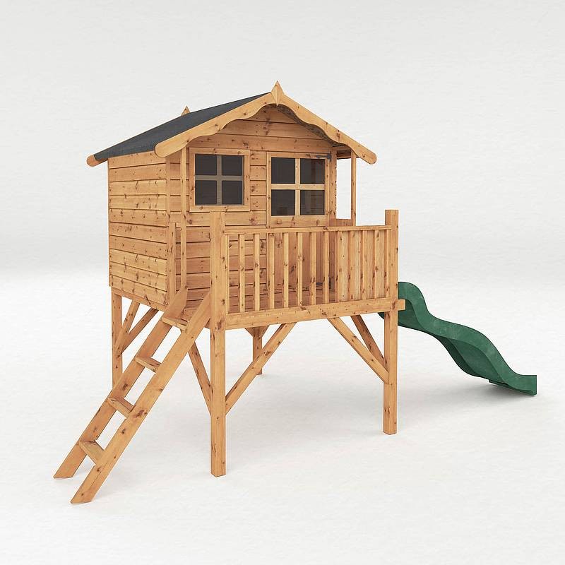 Mercia Poppy 11' 9" x 6' 5" Apex Children's Playhouse - Premium Dip Treated Shiplap