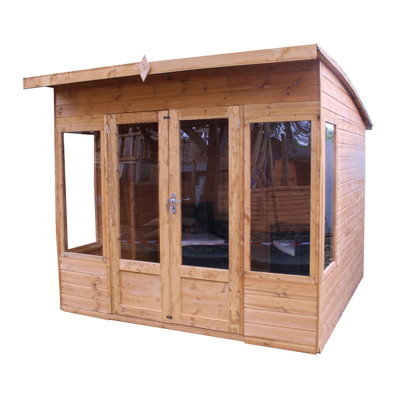 Mercia Mercia Helios 8' 2" x 9' 7" Curved Summerhouse - Premium Dip Treated Shiplap