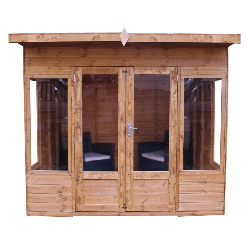 Mercia Mercia Helios 8' 2" x 9' 7" Curved Summerhouse - Premium Dip Treated Shiplap