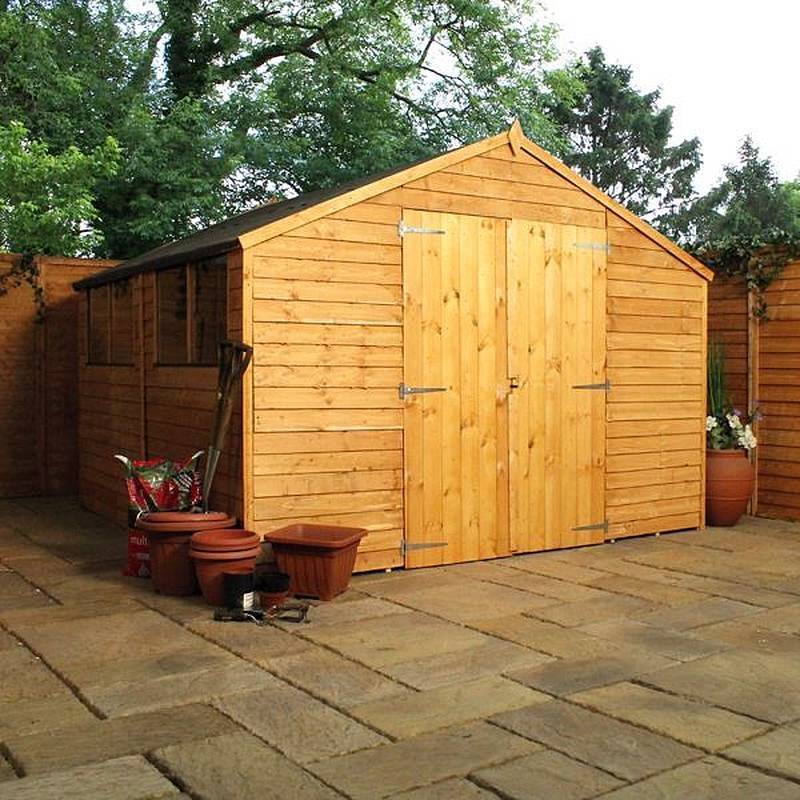 Mercia Mercia 10' 2" x 9' 11" Apex Shed - Budget Dip Treated Overlap