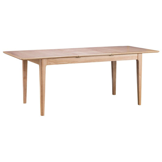 Anglian Furniture Bayview Extending Dining Table Oak 6 Seater