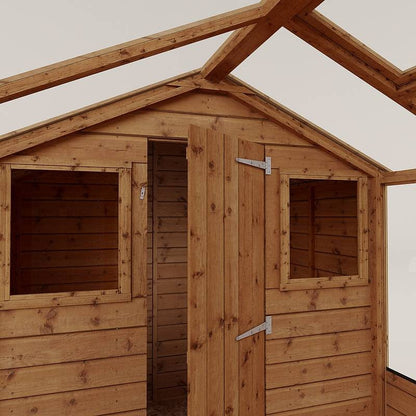 Mercia Mercia Combi 6' 5" x 9' 11" Apex Shed - Premium Dip Treated Shiplap