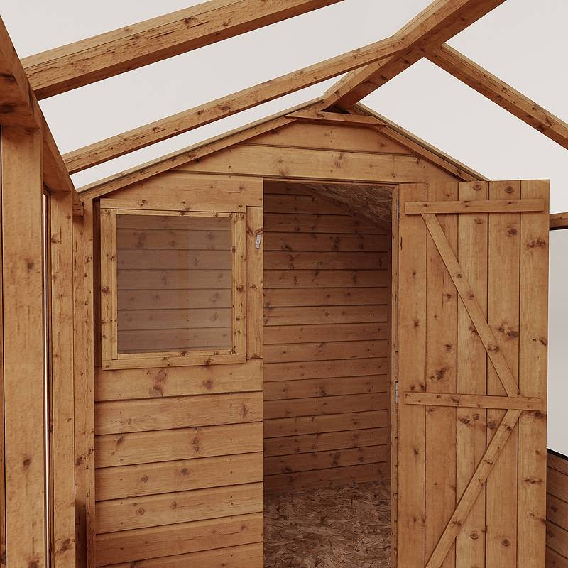 Mercia Mercia Combi 6' x 11' 10" Apex Shed - Premium Dip Treated Shiplap