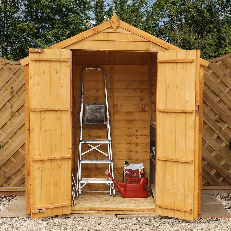 Mercia Mercia 6' 2" x 4' 2" Apex Shed - Budget Dip Treated Overlap