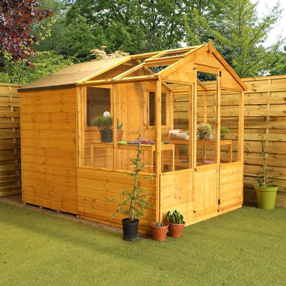 Mercia Mercia Combi 6' 5" x 8' Apex Potting Shed - Premium Dip Treated Shiplap