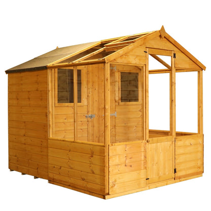 Mercia Mercia Combi 6' 5" x 8' Apex Potting Shed - Premium Dip Treated Shiplap