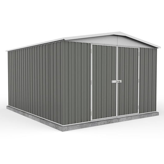 Absco Absco 9' 10" x 12' Apex Workshop Steel Grey - Budget