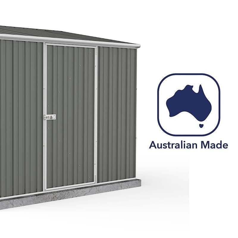 Absco Absco 7' 4" x 4' 11" Pent Shed Steel Grey - Classic